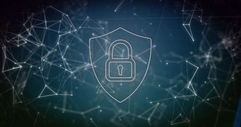 Shielded Padlock Protecting Data Over Abstract Digital Network with Connected Nodes