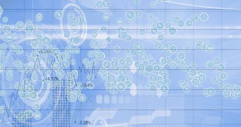 Futuristic Data Visualization with Digital Icons and Below Canvas Displays Metrics - Download Free Stock Images Pikwizard.com