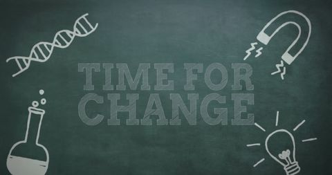 Text Banner With Scientific Icons for Change Concepts - Download Free Stock Images Pikwizard.com
