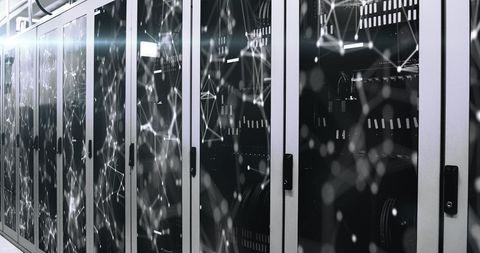 Digital Data Flow in Network Server Room - Download Free Stock Images Pikwizard.com