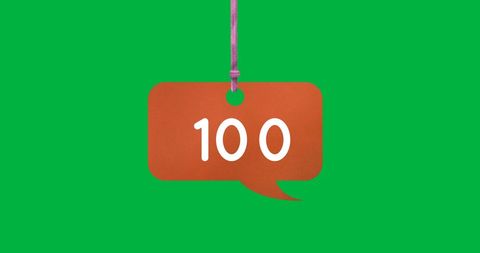 Communication Milestone with 100 Messages in Focus
