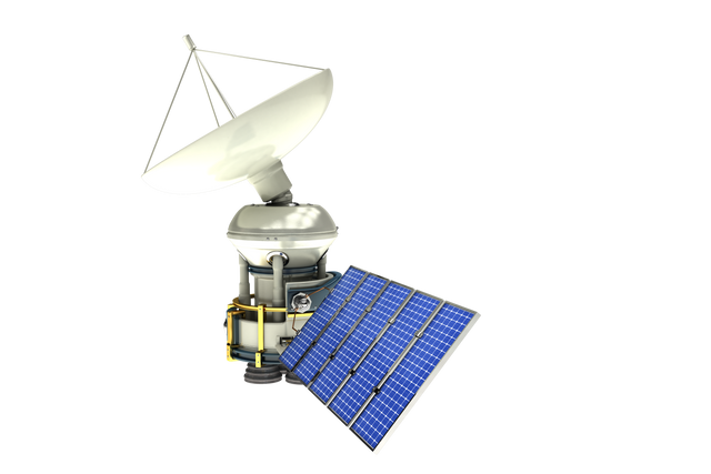 Transparent 3D Solar Power Satellite Vector - Download Free Stock Videos Pikwizard.com