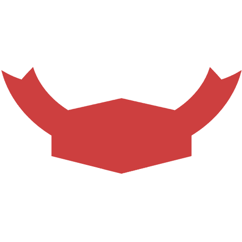 red badge illustration on transparent background with horns - Download Free Stock Videos Pikwizard.com