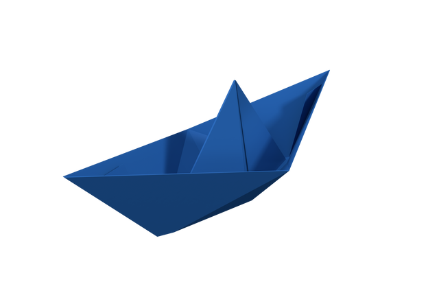 Blue Paper Boat on Transparent Background, Journey and Craft Icon - Download Free Stock Videos Pikwizard.com