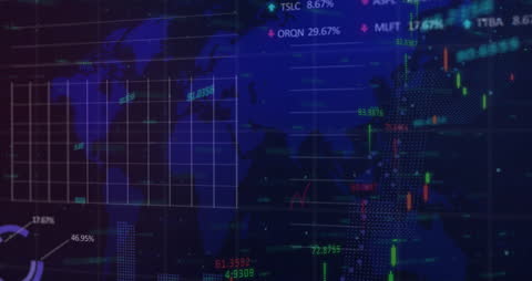 Global Financial Data Processing with World Map Visualization