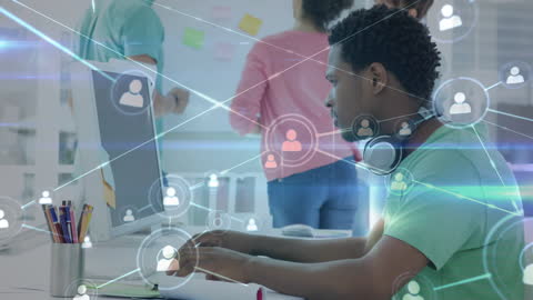 Innovative Networking Concept in Modern Office Space