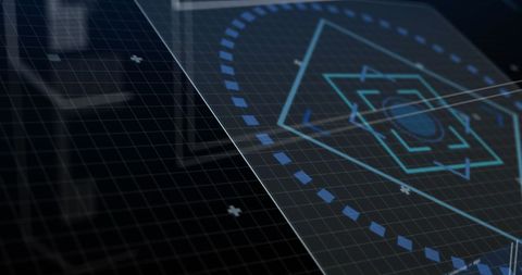 Digital Interface Display with Data Visualization and Target Graphics - Download Free Stock Images Pikwizard.com