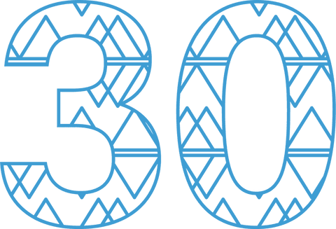 Blue Patterned Number 30 Vector on Transparent Background - Download Free Stock Videos Pikwizard.com