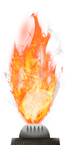 realistic transparent gas burner with brilliant flames - Download Free Stock Videos Pikwizard.com