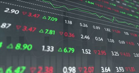 Dynamic Stock Market Data Display with Line Chart - Download Free Stock Images Pikwizard.com