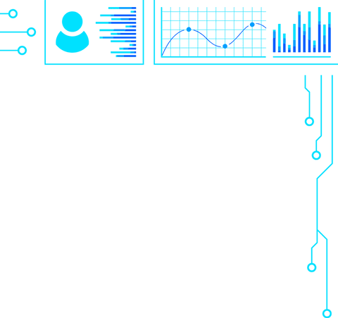 transparent interface with charts and circuitry elements - Download Free Stock Videos Pikwizard.com