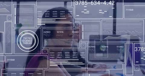 Data Analyst Interacting with Futuristic Holographic Interface