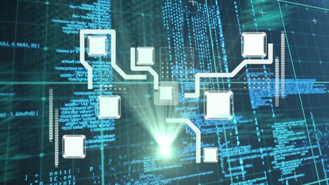 Futuristic Digital Data Network Technology