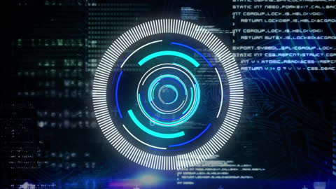 Futuristic digital scanning interface and data processing