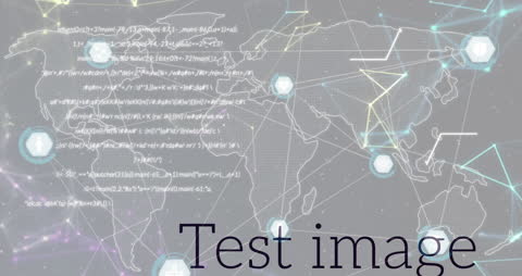 Global Digital Connections Across World Map Background