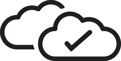 Cloud Icon with Tick Mark on Transparent Background - Download Free Stock Videos Pikwizard.com