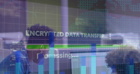 Encrypted Data Transfer Overlap with Digital Graphs