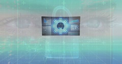 Futuristic Cybersecurity Interface with AI Technology Overlay - Download Free Stock Images Pikwizard.com