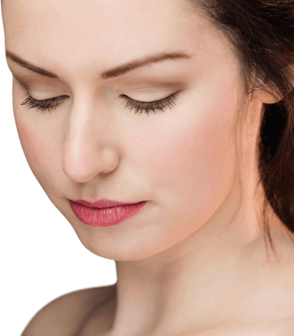 transparent studio portrait of elegant woman with closed eyes - Download Free Stock Videos Pikwizard.com
