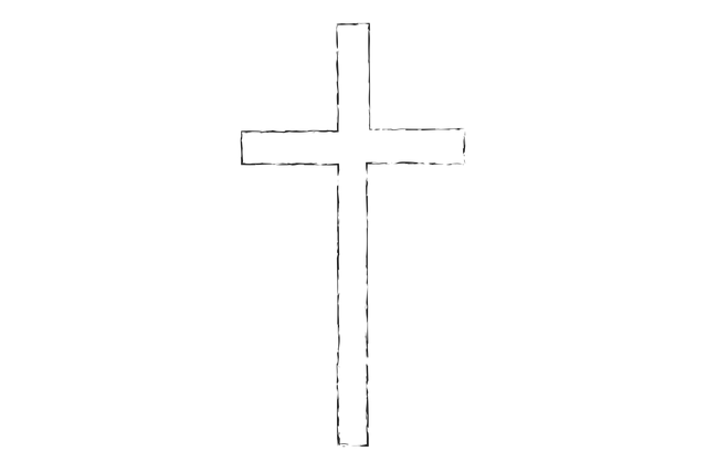 Digital PNG Cross Outline on Transparent Background for Christianity Themes - Download Free Stock Videos Pikwizard.com