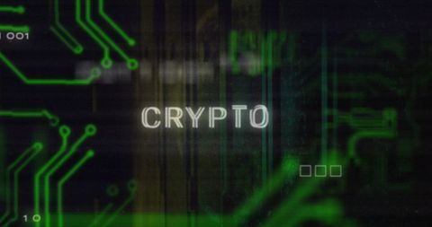 Crypto Text on Digital Interface with Data Processing Visualization - Download Free Stock Images Pikwizard.com