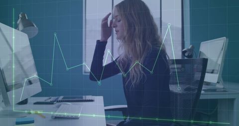 Businesswoman Managing Financial Data Stress in Office - Download Free Stock Images Pikwizard.com