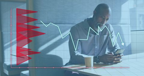 African American Businessman Analyzing Market Trends on Mobile - Download Free Stock Images Pikwizard.com