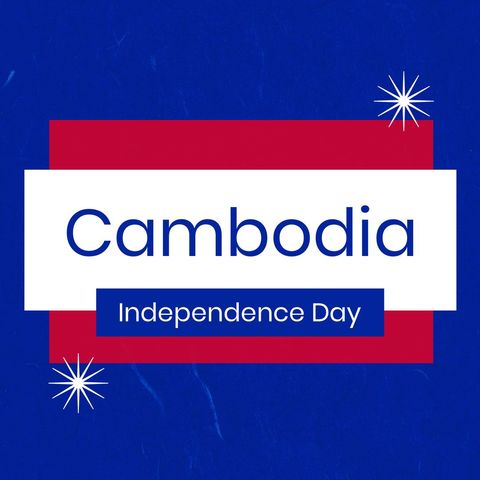Cambodia Independence Day Celebration Graphic Design - Download Free Stock Templates Pikwizard.com