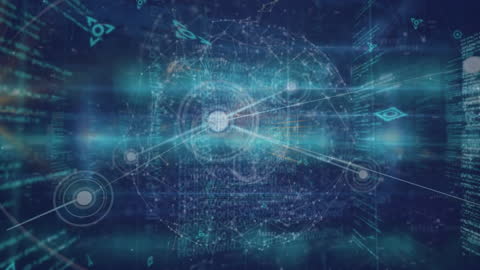 Global Data Network with Connections and Digital Pathways