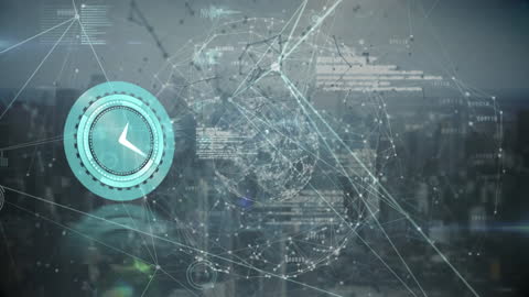 Digital Animation of Network Connections with Clock