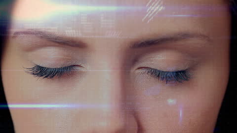 Digital Interface with Eye Movement and Data Animation