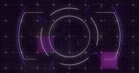 Futuristic Digital Interface with Glowing Grid and Scan Lines - Download Free Stock Images Pikwizard.com