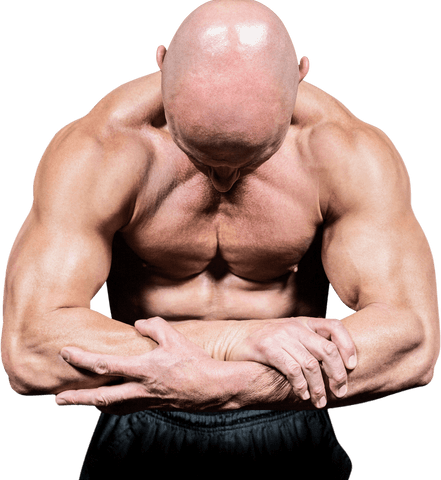 bodybuilder flexing muscles with pride on transparent background - Download Free Stock Videos Pikwizard.com