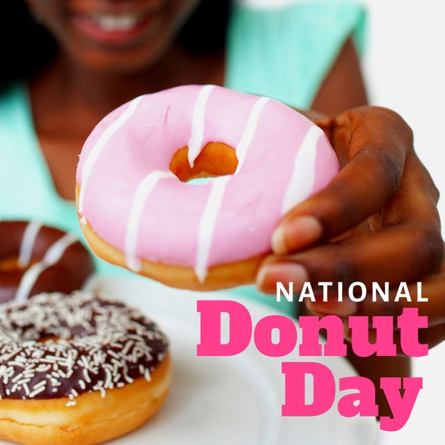 National Donut Day Celebrated With Delicious Sweet Treats - Download Free Stock Templates Pikwizard.com