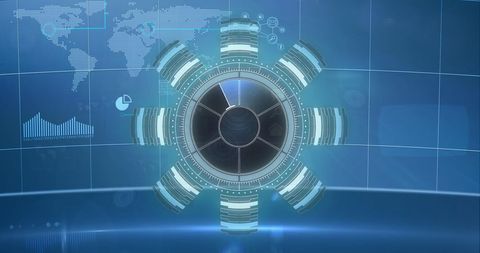 Global Technology Interface with Data Visualization Concept - Download Free Stock Images Pikwizard.com