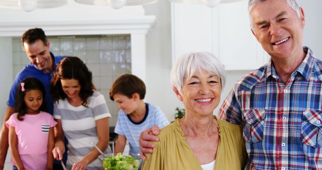 Happy Multi-Generational Family Cooking in Kitchen - Download Free Stock Images Pikwizard.com