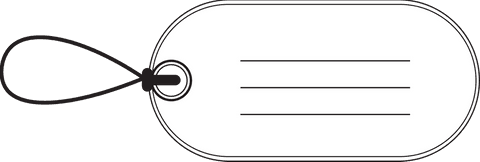 Simple White Name Tag with Copy Space on Transparent Background - Download Free Stock Videos Pikwizard.com