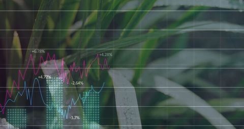 Eco-Friendly Financial Growth Conceptual Illustration