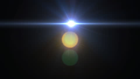 Abstract Animated Light Spots on Dark Background