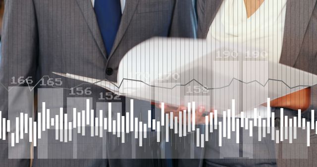 Business Professionals Analyzing Financial Report with Data Visualization - Download Free Stock Images Pikwizard.com