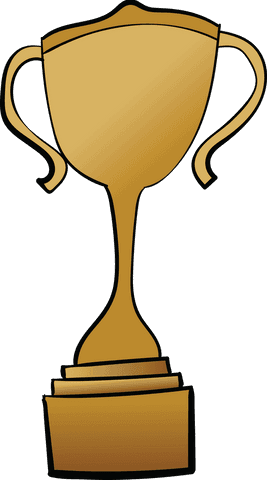 golden trophy cup on transparent background symbolizing success - Download Free Stock Videos Pikwizard.com