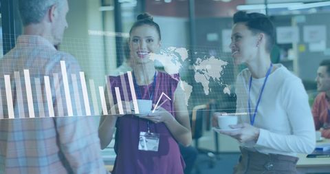 Collaborative Business Meeting with Augmented Data Visualization