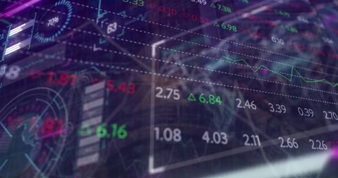 Financial Data Analysis Over Dynamic Digital Interface - Download Free Stock Images Pikwizard.com