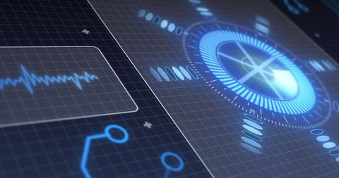 Futuristic Digital Interface with Data and Scanning Elements - Download Free Stock Images Pikwizard.com