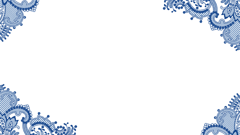 Decorative Blue Paisley Lace Border on Transparent Background - Download Free Stock Videos Pikwizard.com
