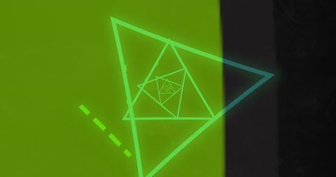 Illuminated Geometric Triangle Quantum Vortex - Download Free Stock Images Pikwizard.com