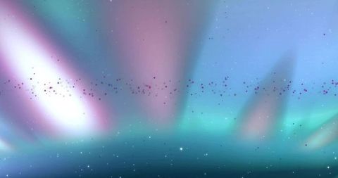 Ethereal Aurora-Like Lights in Vibrant Outer Space