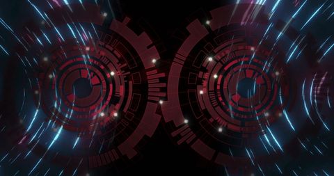 Abstract Digital Interface with Scanning Lights - Download Free Stock Images Pikwizard.com