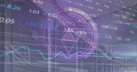 Abstract Cryptocurrency Data Analytics Theme