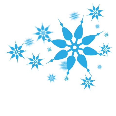 Blue Snowflakes on Transparent Background Winter Illustration - Download Free Stock Videos Pikwizard.com